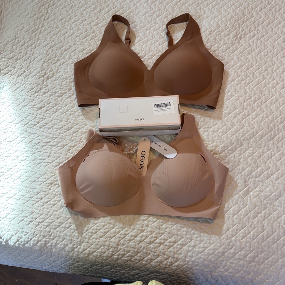 Ogear Women's Seamless Brown Bra